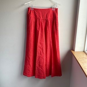 Anthropologie Culotte Pants Coral